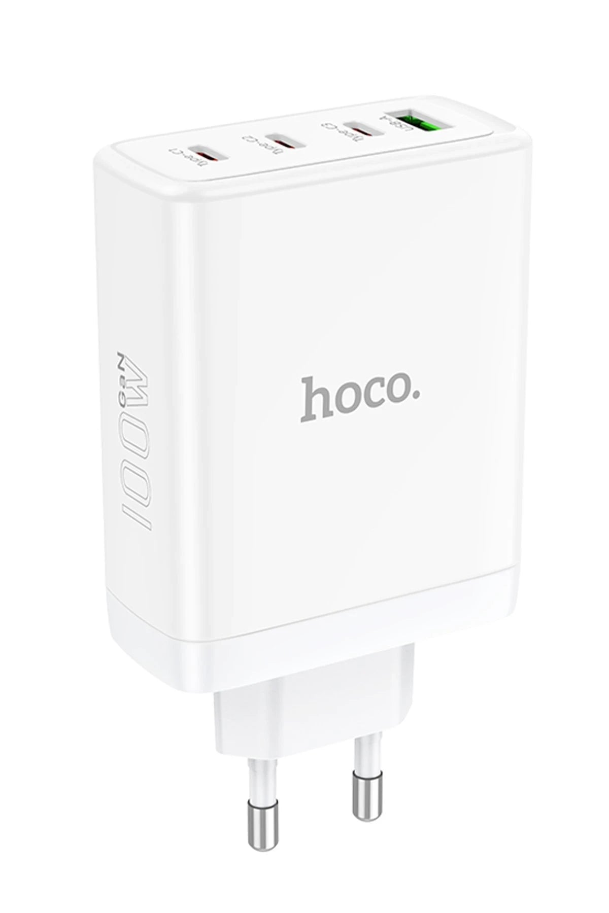 Hoco. N31 Leader PD 100W 3 Adet Type-C 1 Adet USB Şarj Aleti - Beyaz