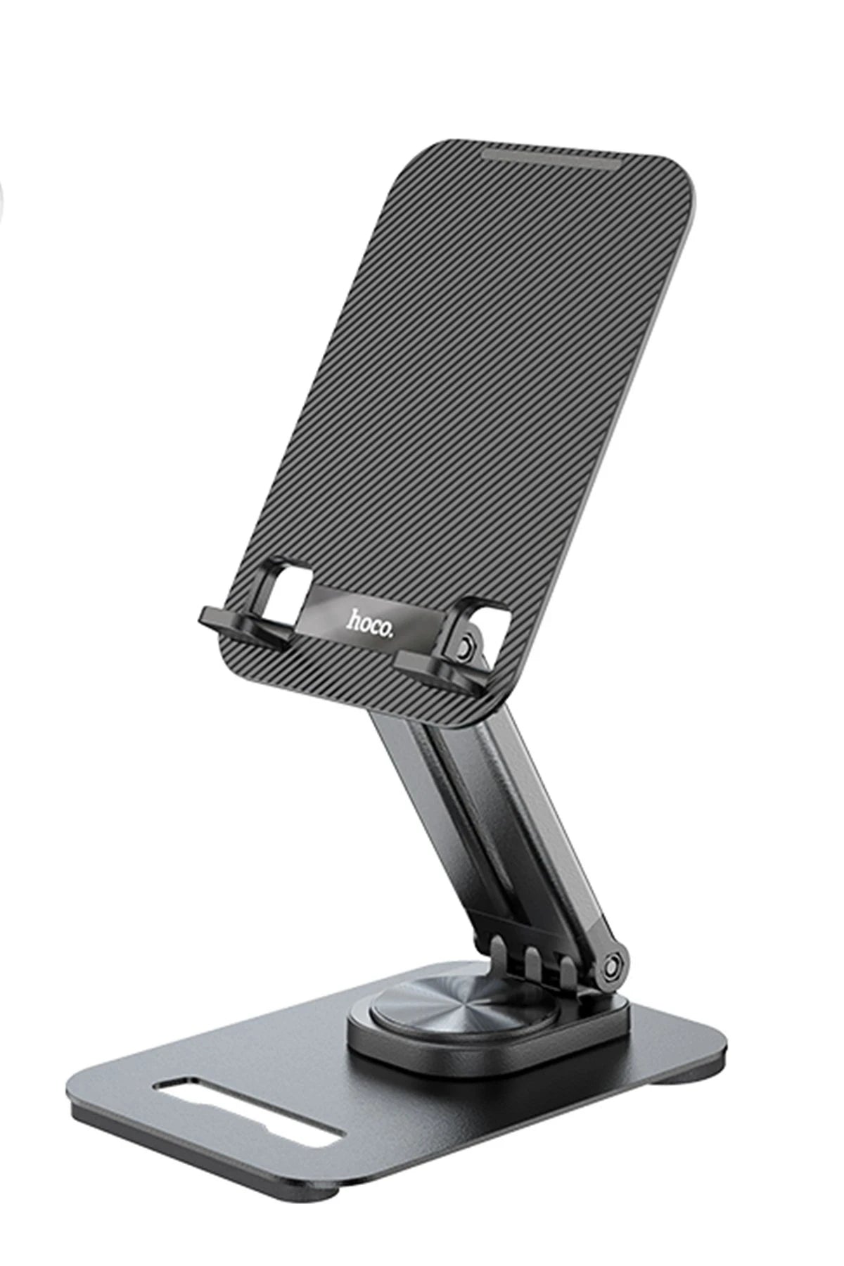 Hoco. PH48 360 Derece Ayarlanabilir Katlanabilir Masaüstü Telefon Tablet Tutucu - Siyah