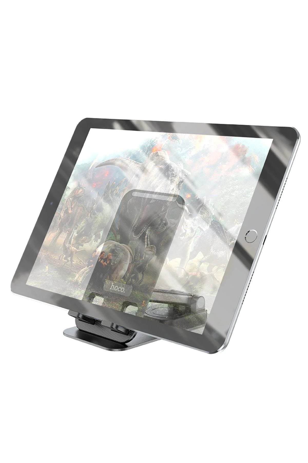 Hoco. PH50 Ayarlanabilir Katlanabilir Masaüstü Telefon Tablet Tutucu - Siyah