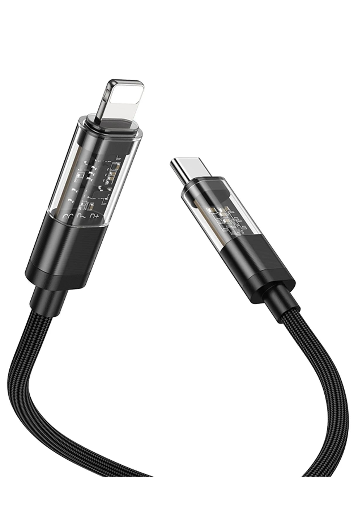 Hoco. U116 1.2M PD Type-C to Lightning Şarj Data Kablosu - Siyah