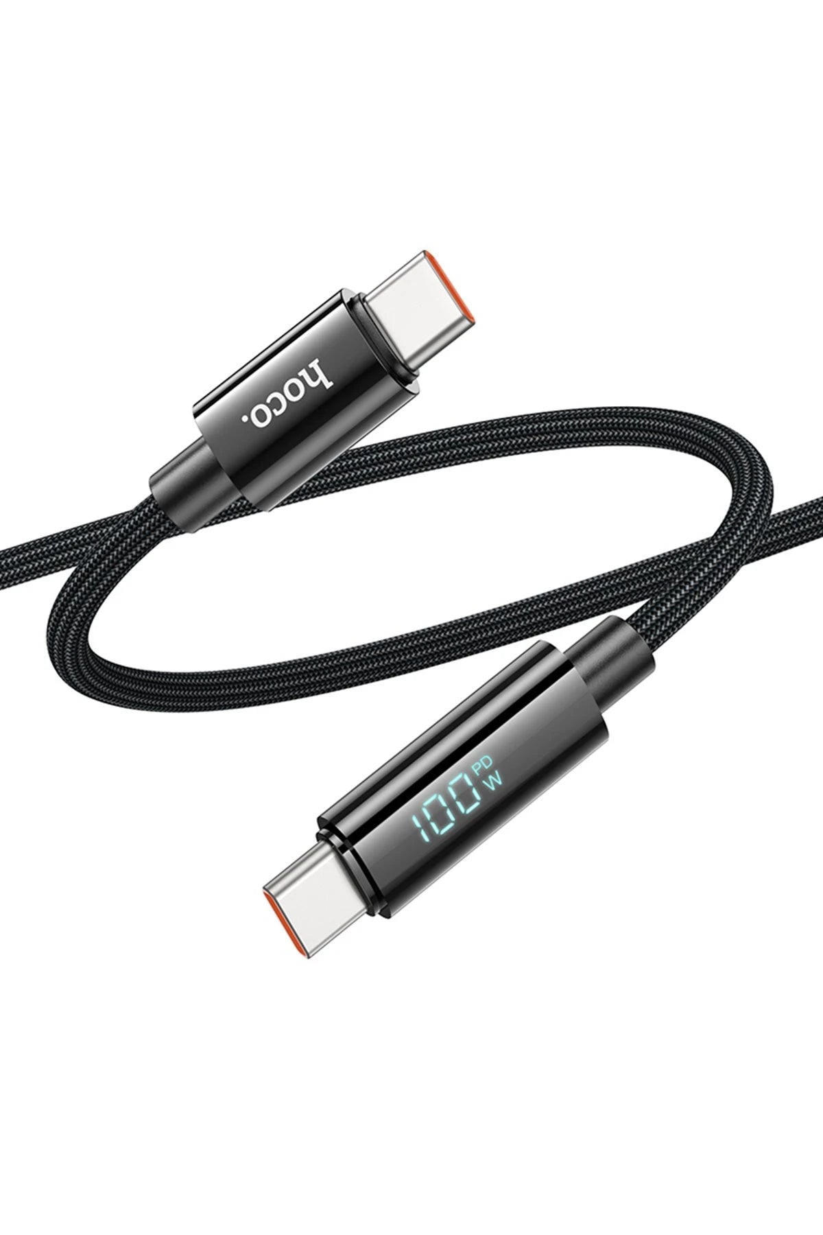 Hoco. U125 1.2M Benefit PD 100W Type-C to Type-C Şarj Data Kablosu - Siyah