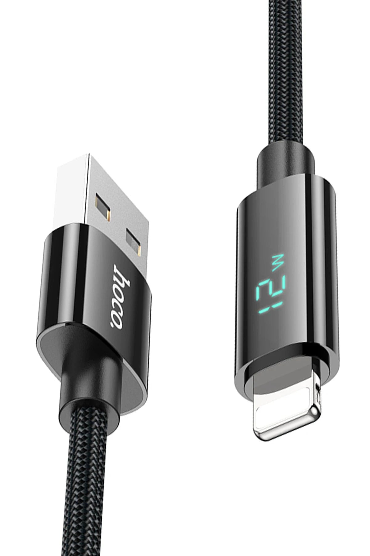 Hoco. U125 1.2M Benefit USB to Lightning Şarj Data Kablosu - Siyah