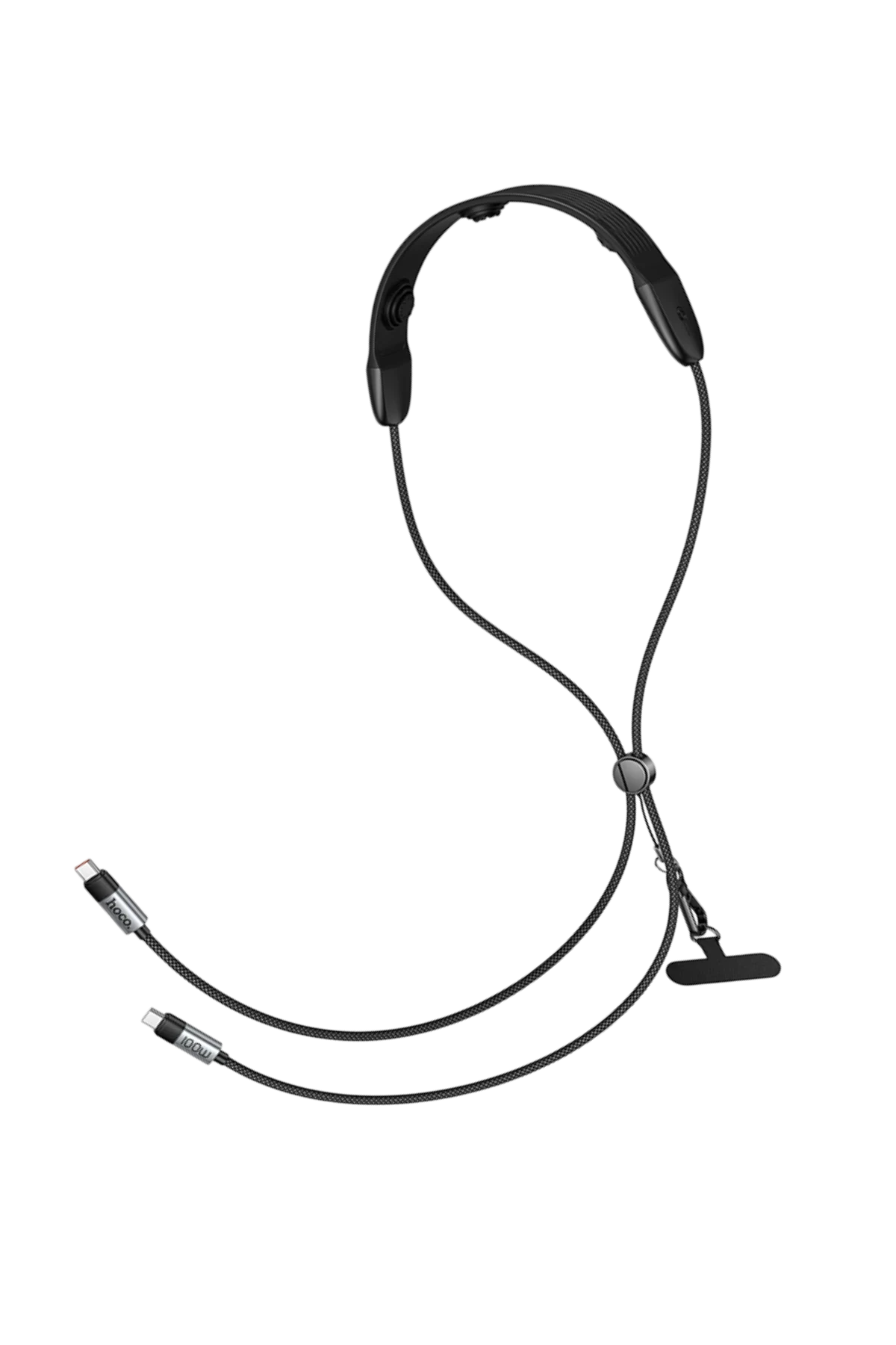 Hoco. U145 1.4M 100W Type-C to Type-C Masaj Özellikli Boyun Askılı PD Hızlı Şarj Kablosu