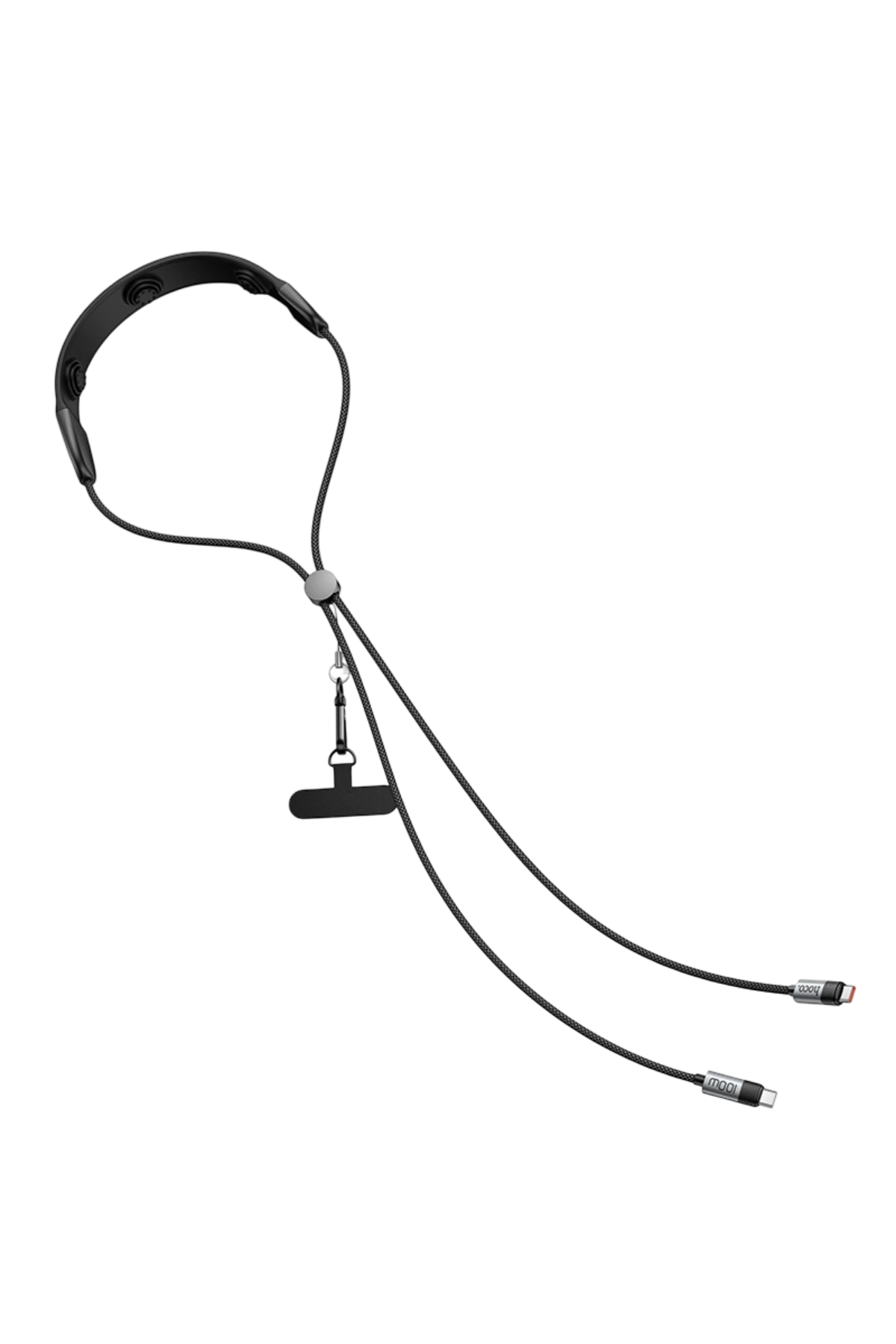 Hoco. U145 1.4M 100W Type-C to Type-C Masaj Özellikli Boyun Askılı PD Hızlı Şarj Kablosu