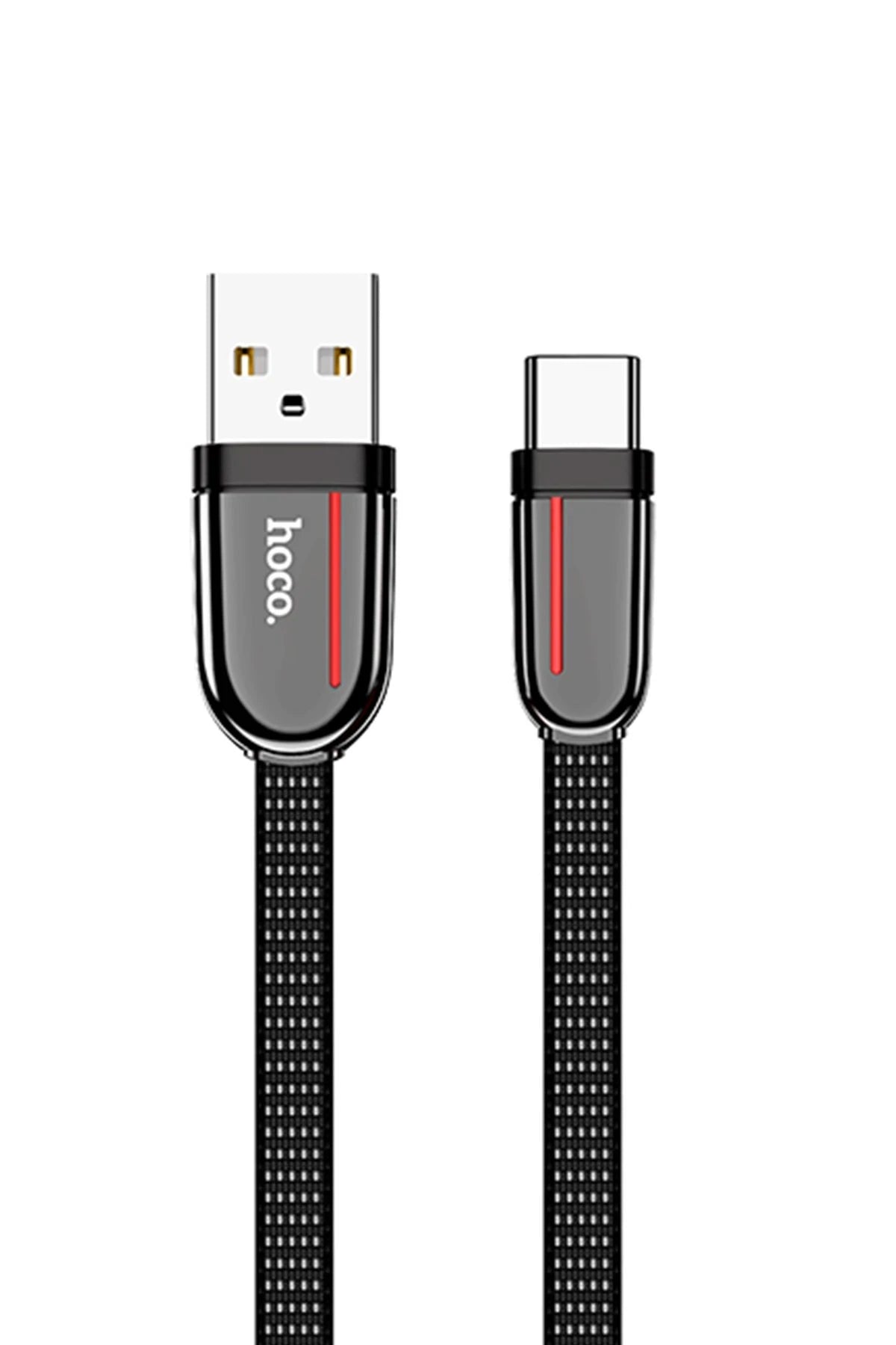 Hoco. U74 USB to Type-C Şarj Data Kablosu - Siyah