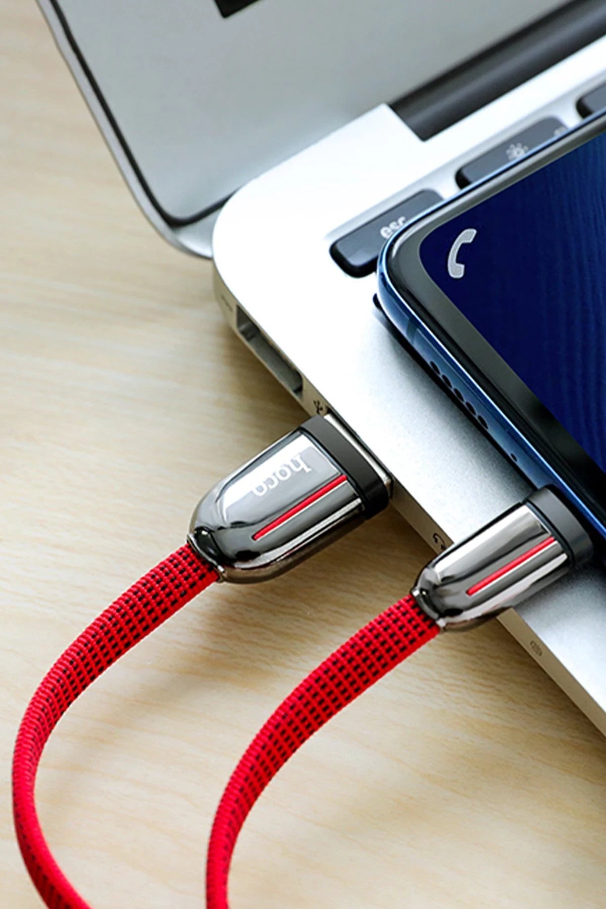 Hoco. U74 USB to Type-C Şarj Data Kablosu - Siyah