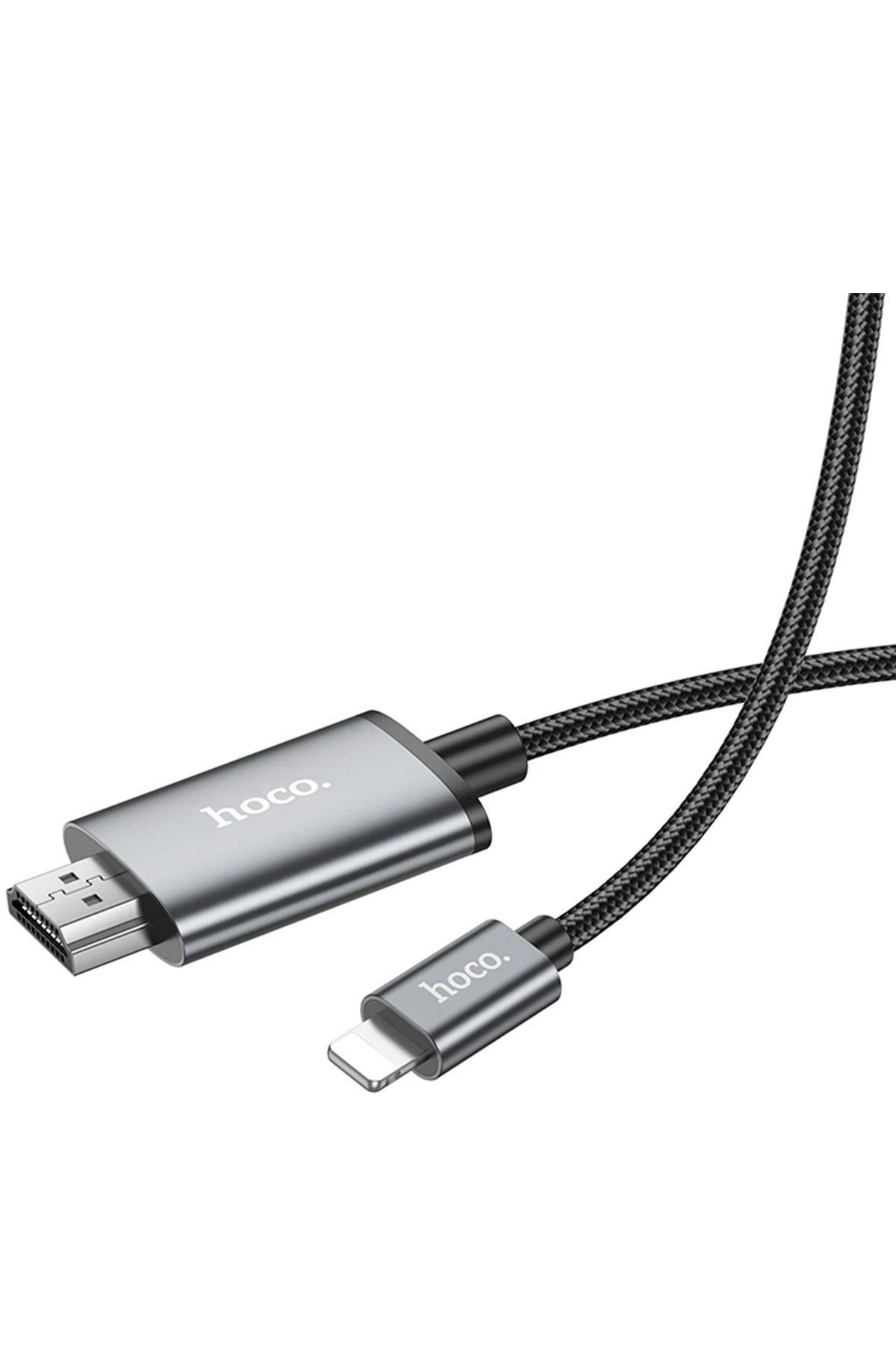 Hoco. UA27 2M Tak Çalıştır Lightning to HDMI Dönüştürücü - Gri