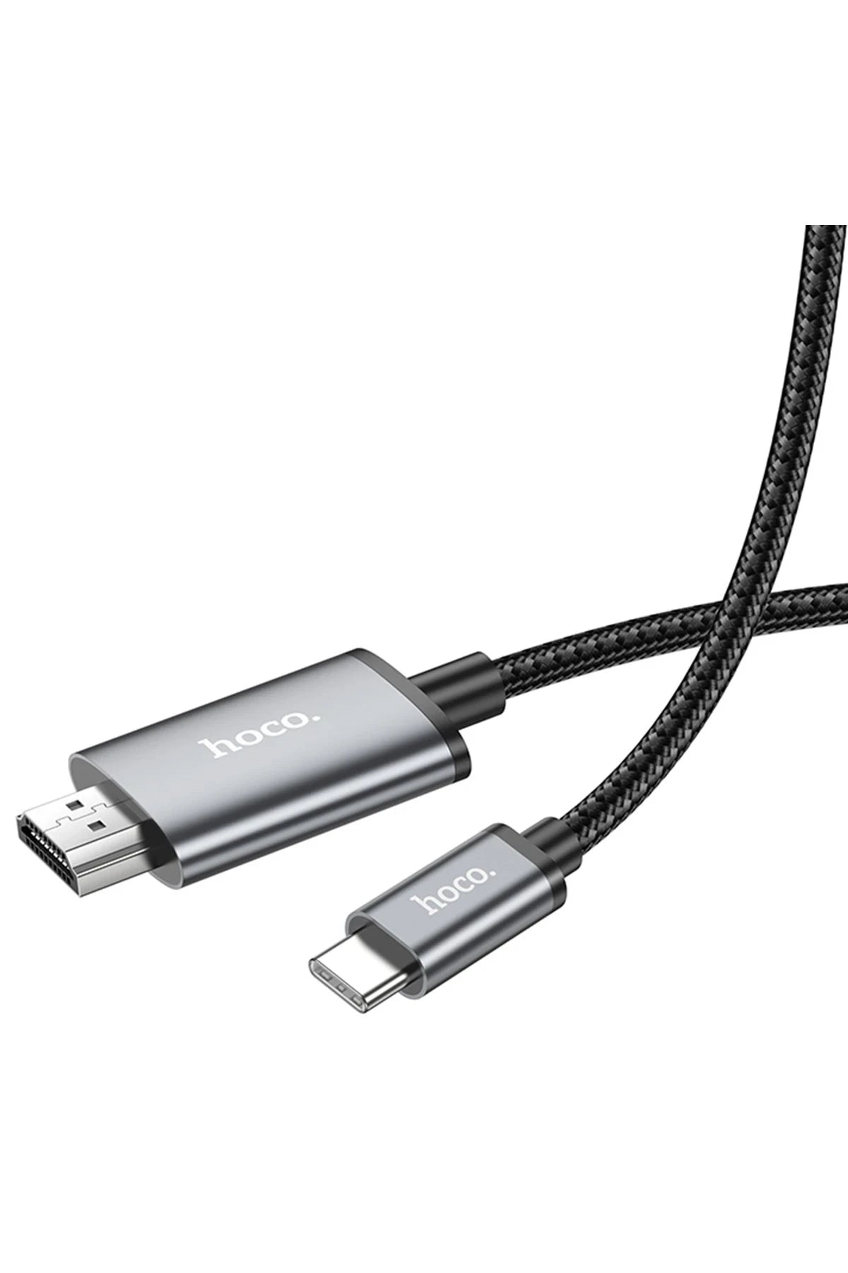 Hoco. UA27 2M Tak Çalıştır Type-C to HDMI Dönüştürücü - Gri
