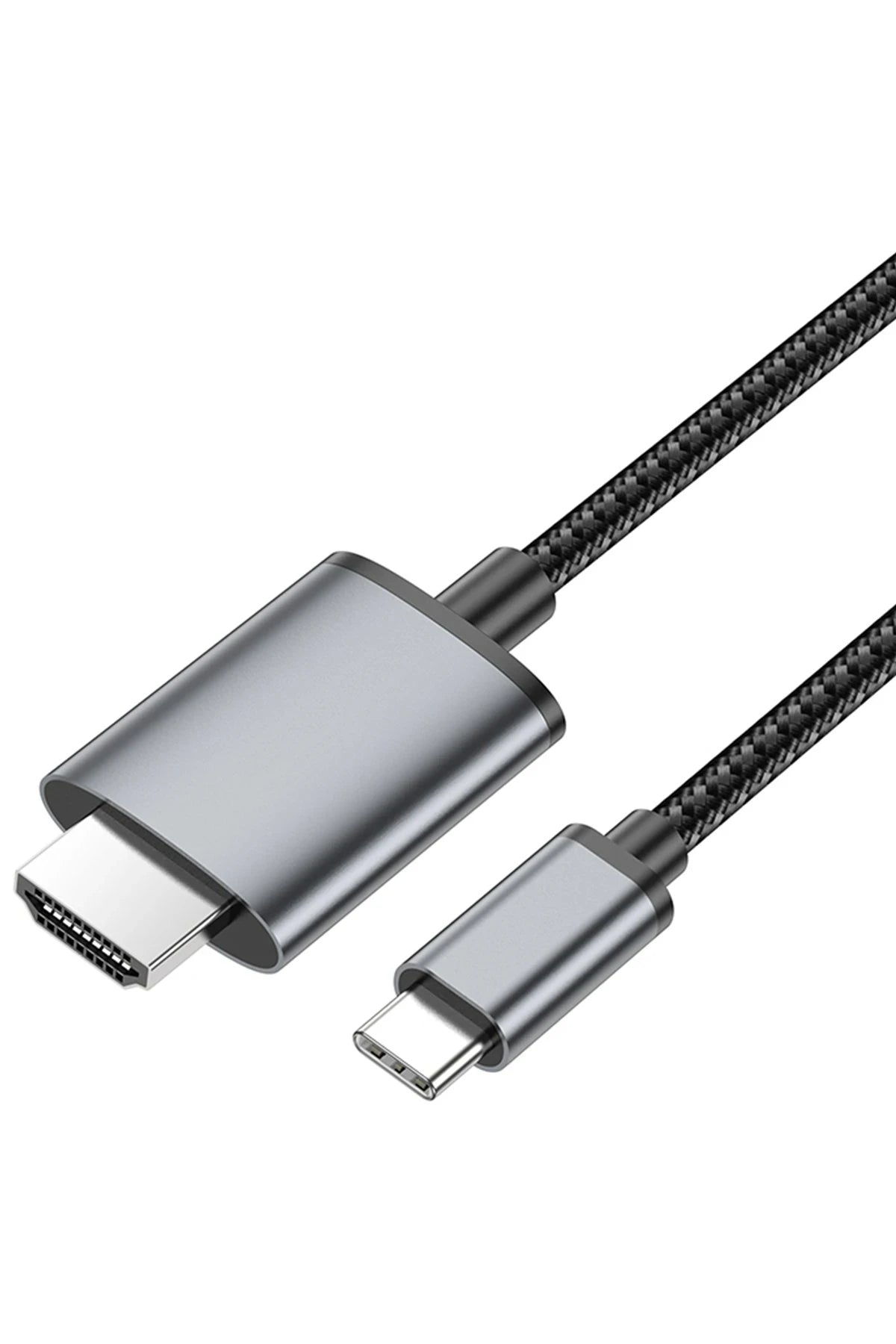 Hoco. UA27 2M Tak Çalıştır Type-C to HDMI Dönüştürücü - Gri