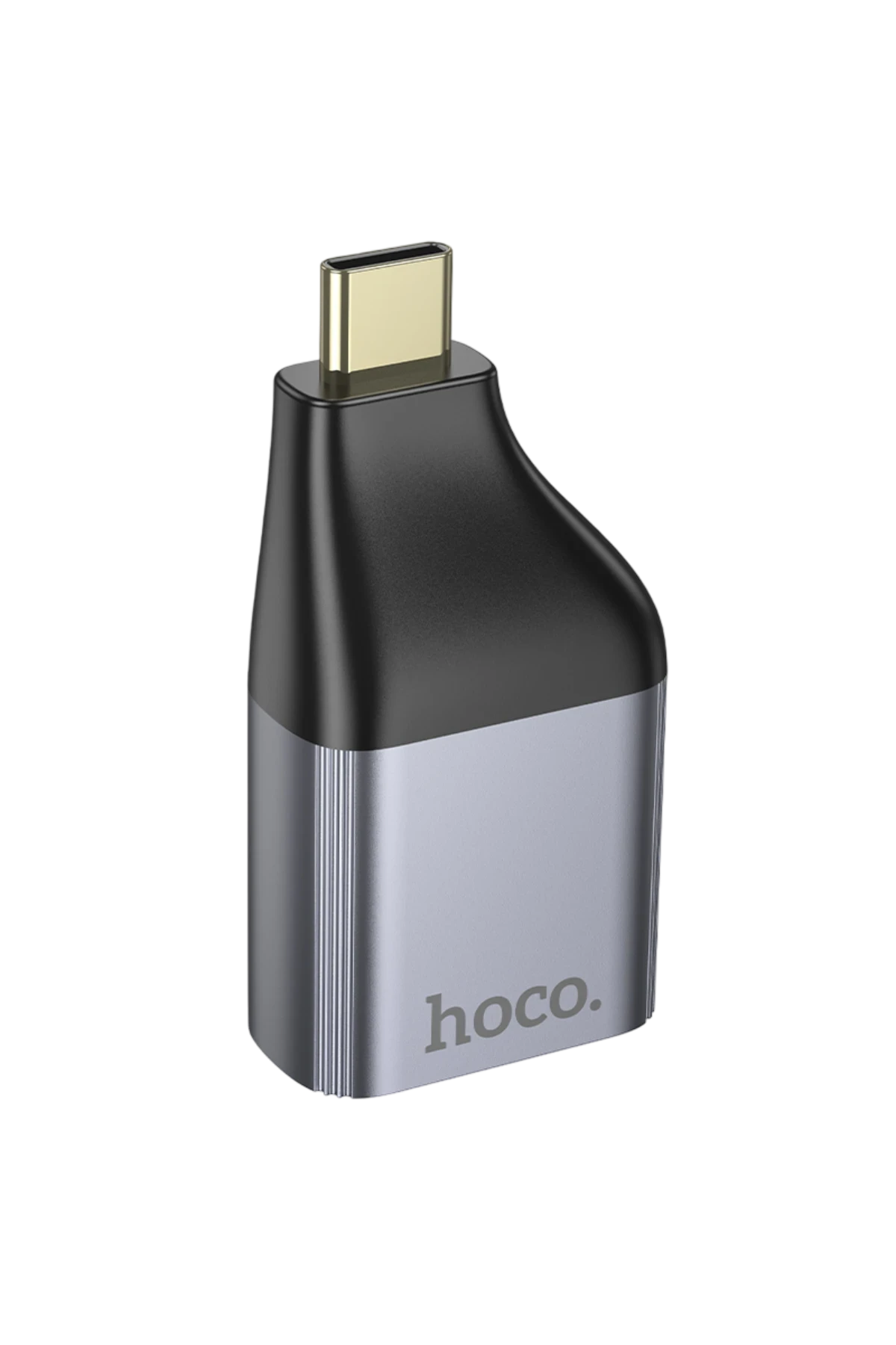 Hoco. UA35 Tak Çalıştır Type-C to RJ45 100Mbps Ethernet Dönüştürücü - Gri