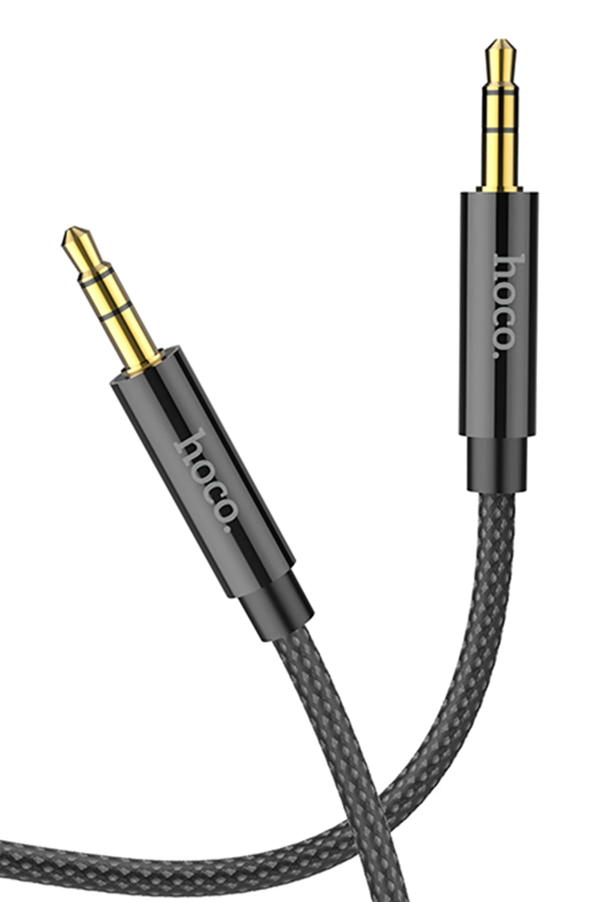 Hoco. UPA19 1M Hasırlı 3.5mm Aux Kablo - Siyah