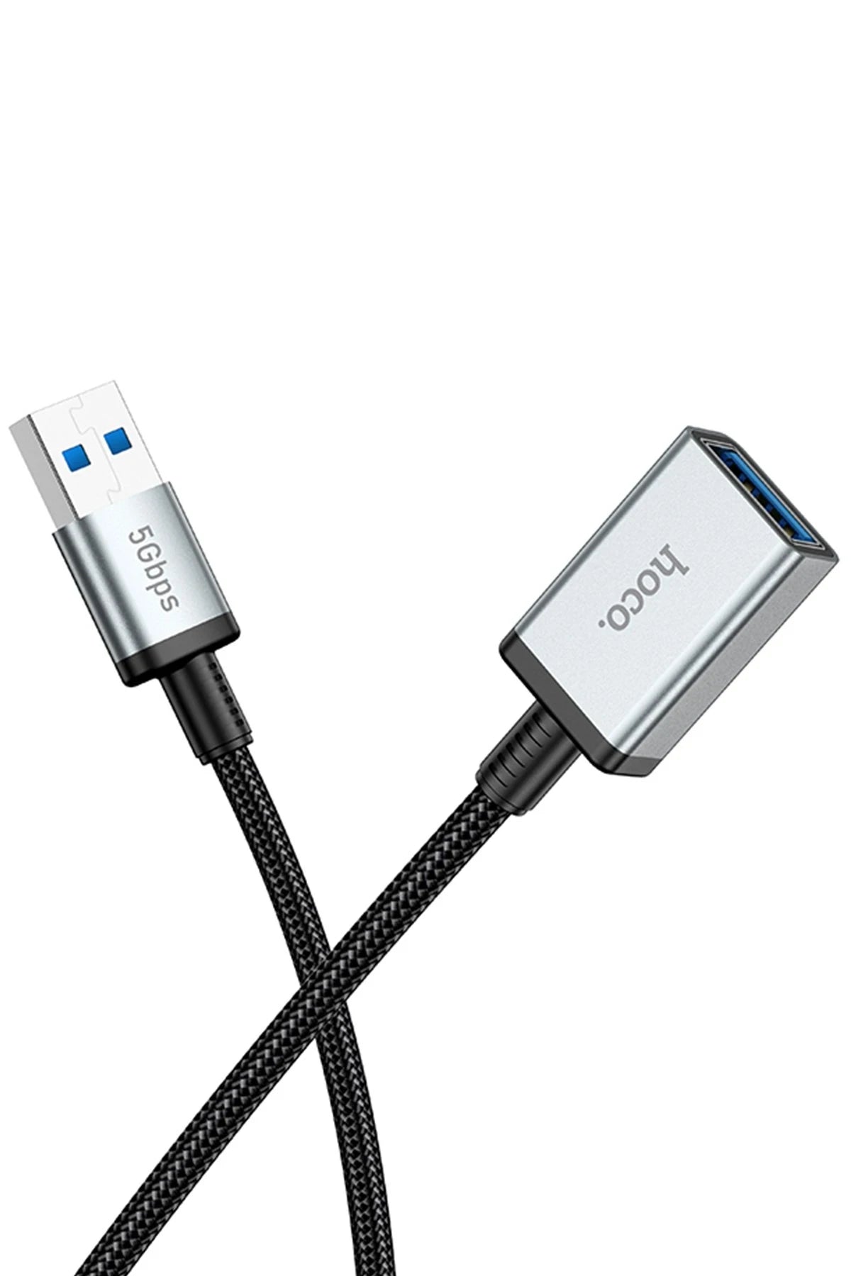 Hoco. US10 50cm 5 GBPS Hız Tak Çalıştır USB 3.0 to USB 3.0 Uzatma Kablosu - Siyah
