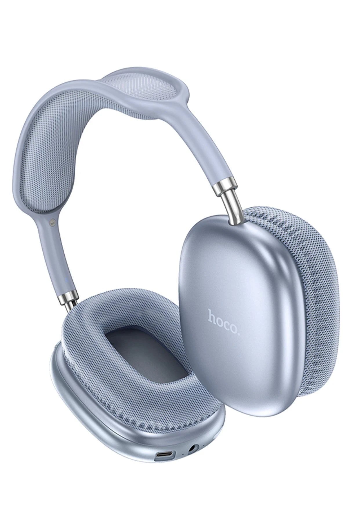 Hoco. W35 Air Triumph Aux Destekli Bluetooth Kablosuz Kulaklık - Mavi