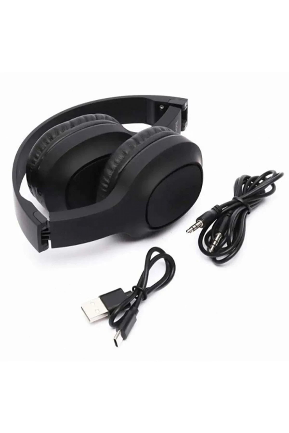 Hoco. W46 Charm Aux Destekli Bluetooth Kablosuz Kulaklık - Siyah