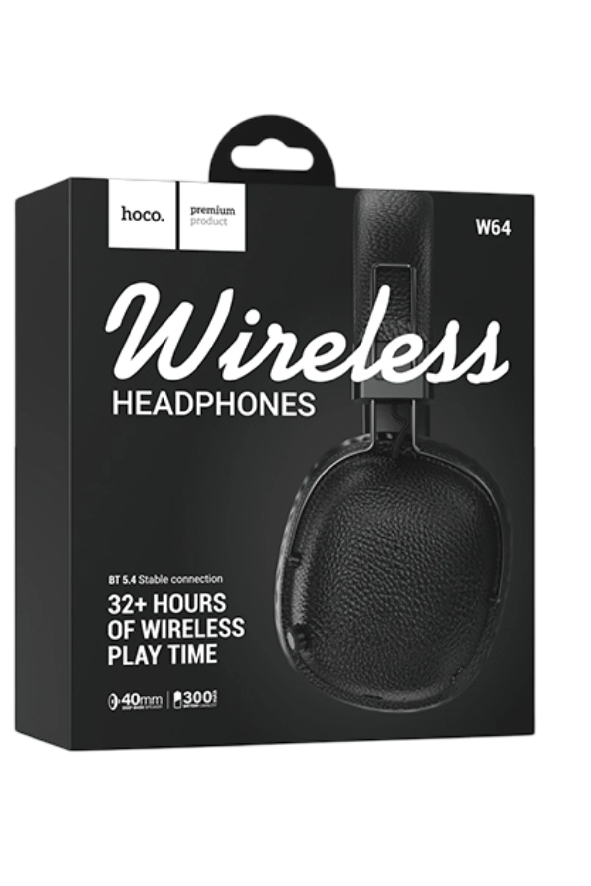 Hoco. W64 Earl 2 Bluetooth 5.4 Destekli Kablosuz Kulaklık – Siyah