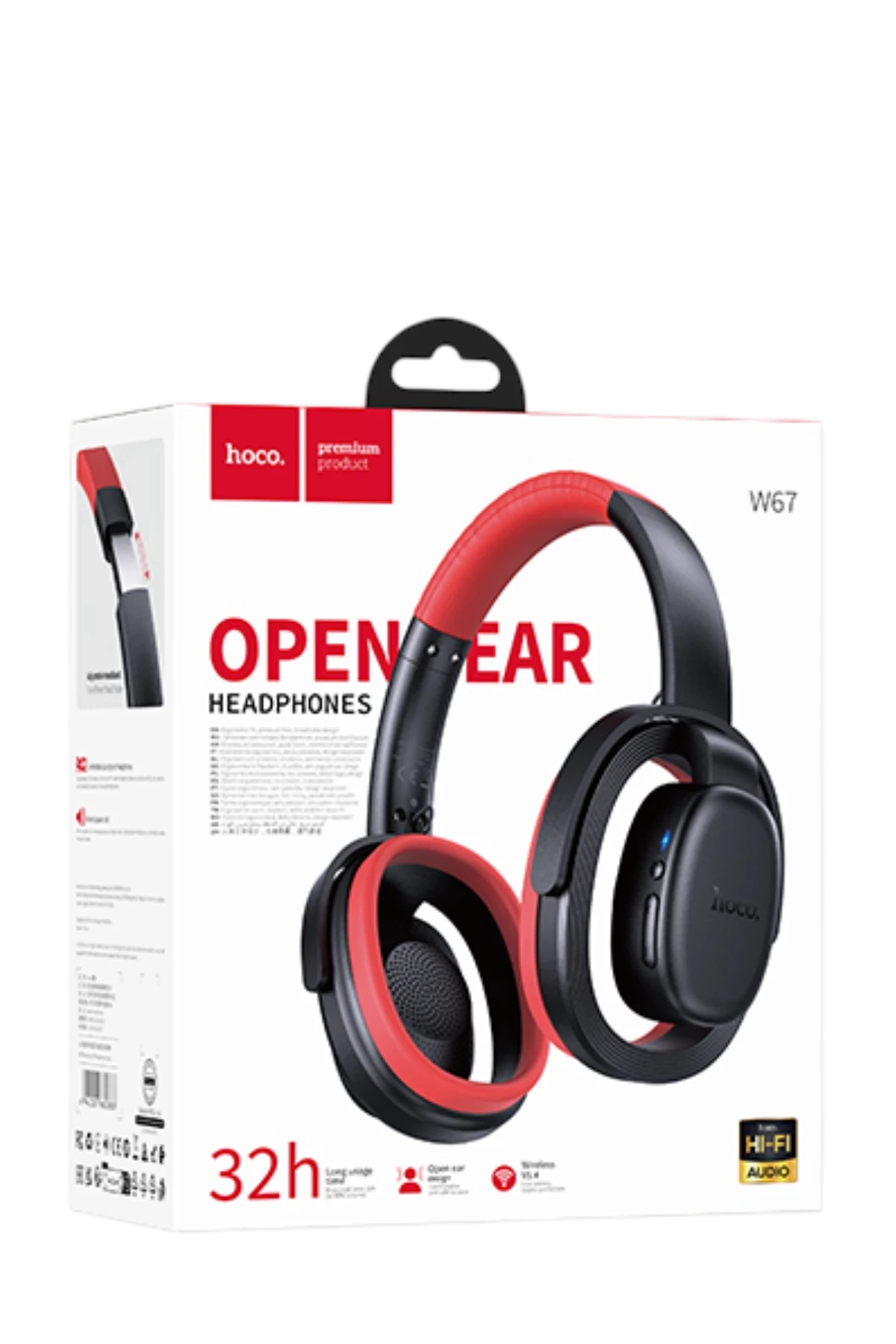 Hoco. W67 Rhyme Bluetooth 5.4 Destekli Kablosuz Kulaklık – Siyah