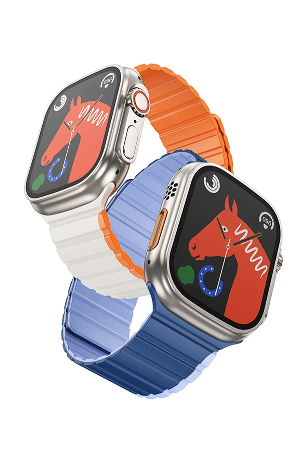 Hoco. Watch 42mm AS102 Silikon Kordon - Lacivert-Gri