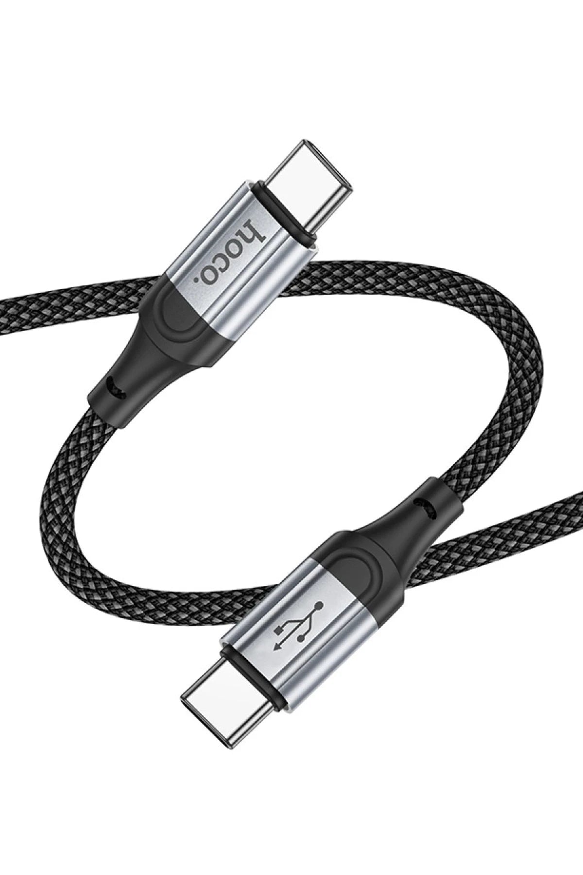 Hoco. X102 Fresh 1M 60W Type-C to Type-C PD Hızlı Şarj Data Kablosu - Siyah