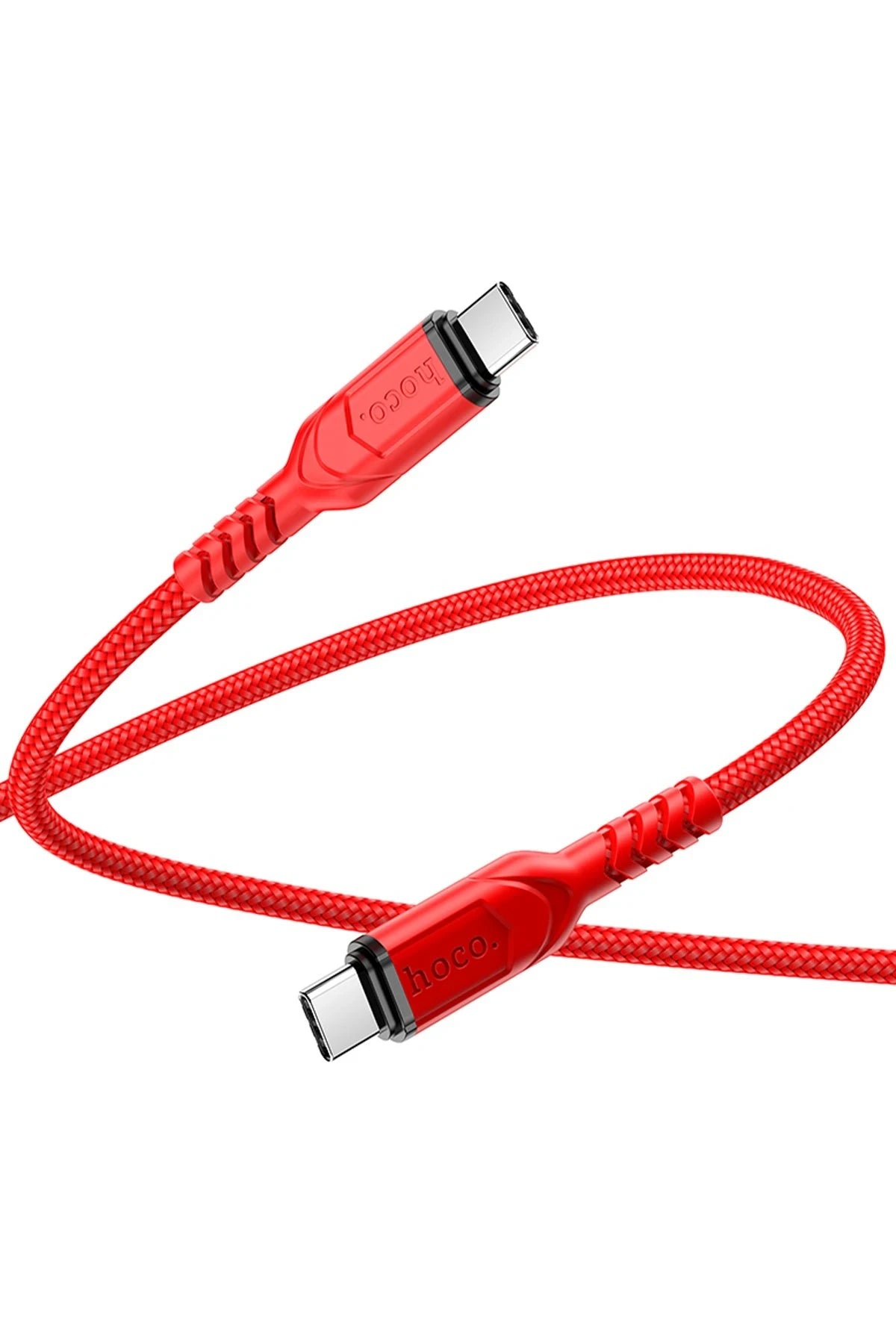 Hoco. X59 1M 60W PD Type-C to Type-C Şarj Data Kablosu - Kırmızı