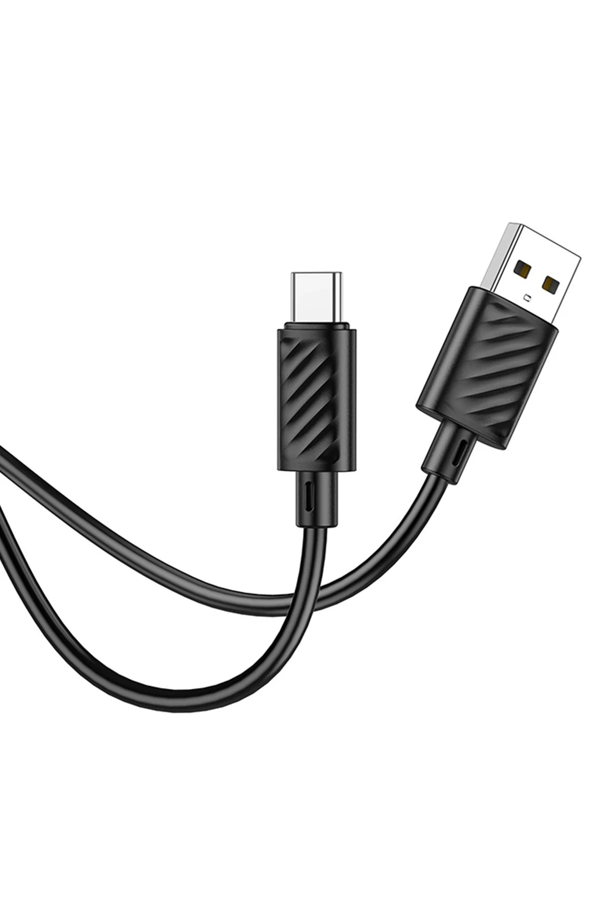 Hoco. X88 1M USB to Type-C Şarj Data Kablosu - Siyah