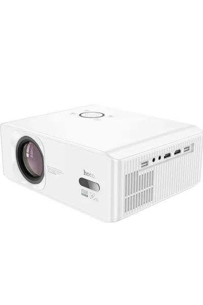 Hoco. DT3 Smart Elektrik Otomatik Odaklanma Özellikli 1080P Android Kablosuz Projeksiyon Cihazı - Beyaz