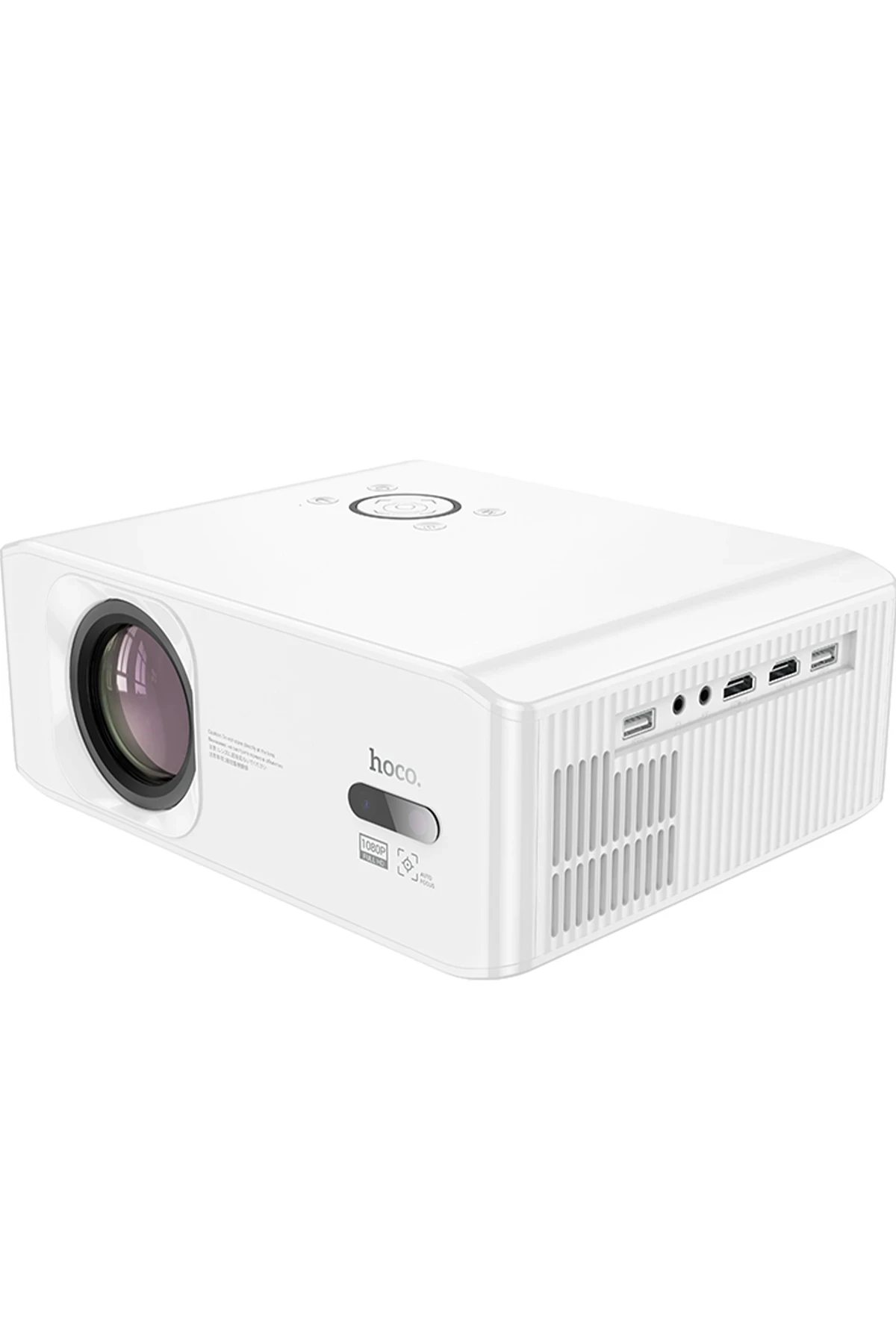 Hoco. DT3 Smart Elektrik Otomatik Odaklanma Özellikli 1080P Android Kablosuz Projeksiyon Cihazı - Beyaz
