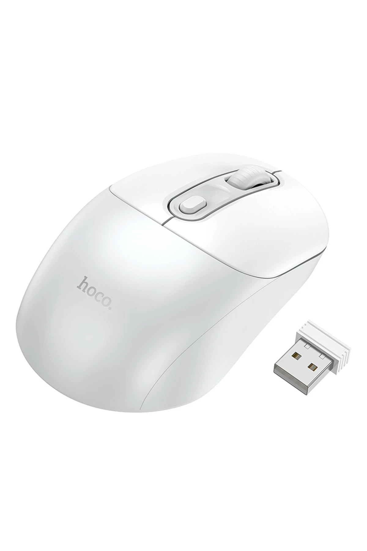 Hoco. GM28 2.4G Business Kablosuz Mouse - Beyaz-Gri