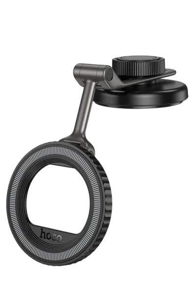 Hoco. H77 Yapışkanlı Katlanabilir 360 Dönebilen Manyetik Magsafe Araç Tutucu - Siyah