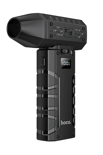 Hoco. HX67 Force Dijital Göstergeli 80.000 RPM Hava Kompresörü - Siyah