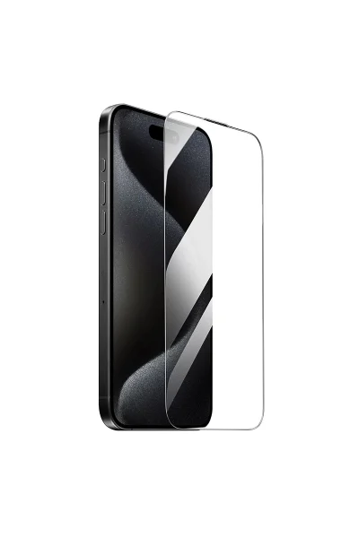 Hoco. iPhone 16 Pro 3D Engraved HD Cam Ekran Koruyucu - Siyah