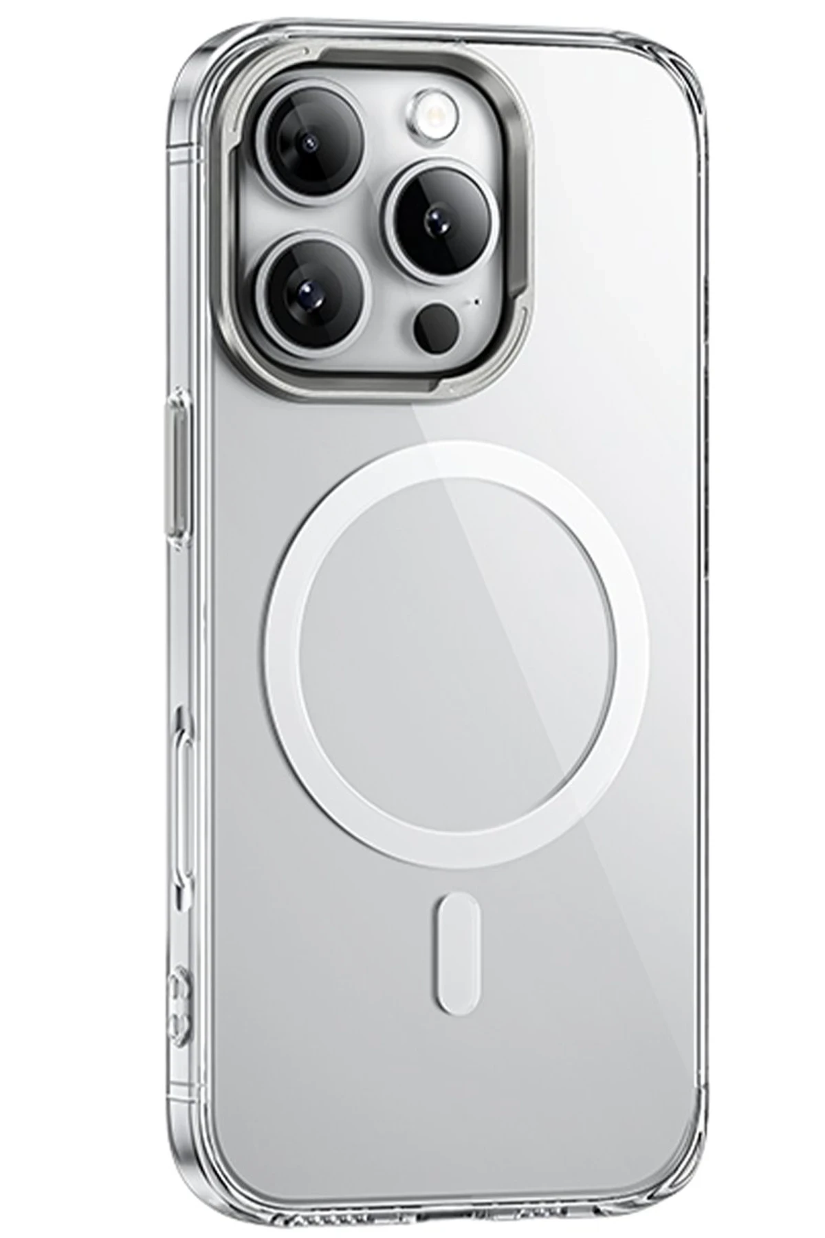 Hoco. iPhone 16 Pro Max ile Uyumlu Vip Kablosuz Şarj Özellikli Kılıf - Şeffaf