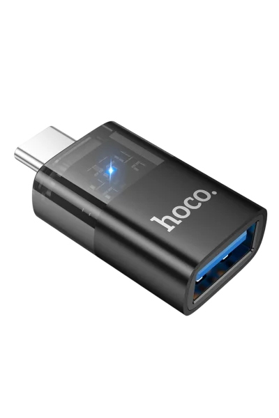 Hoco. UA36B Tak Çalıştır Type-C to USB 3.0 Dönüştürücü - Siyah