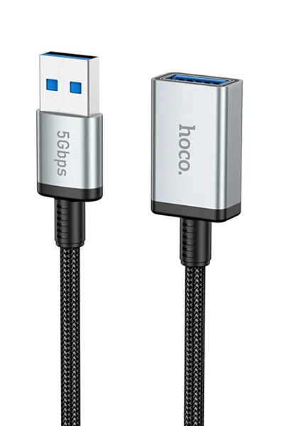 Hoco. US10 50cm 5 GBPS Hız Tak Çalıştır USB 3.0 to USB 3.0 Uzatma Kablosu - Siyah