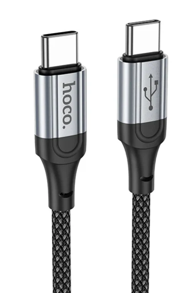 Hoco. X102 Fresh 1M 60W Type-C to Type-C PD Hızlı Şarj Data Kablosu - Siyah
