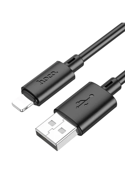 Hoco. X88 1M USB to Lightning Şarj Data Kablosu - Siyah
