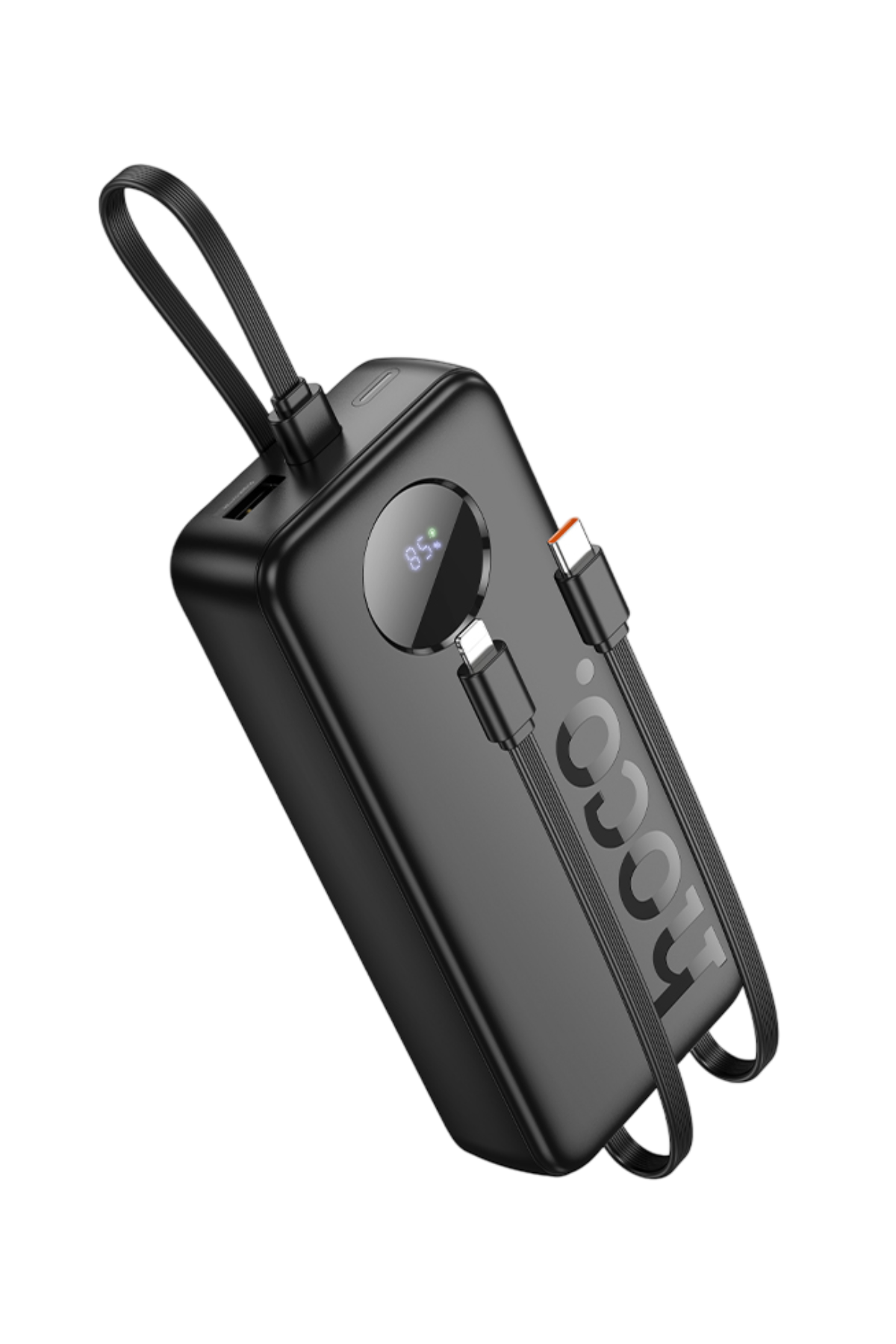 Hoco. J132A Sabio 20.000mAh PD20W Dahili 3 Kablolu Hızlı Şarj Powerbank - Siyah