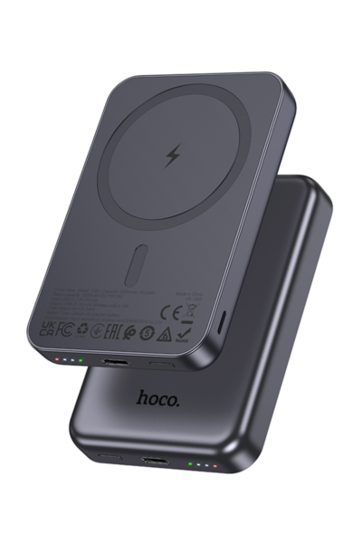 Hoco. J160 Original 5.000mAh PD20W MagneticSave Manyetik Powerbank - Gri